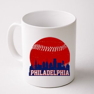 Philadelphia Baseball City Skyline Coffee Mug