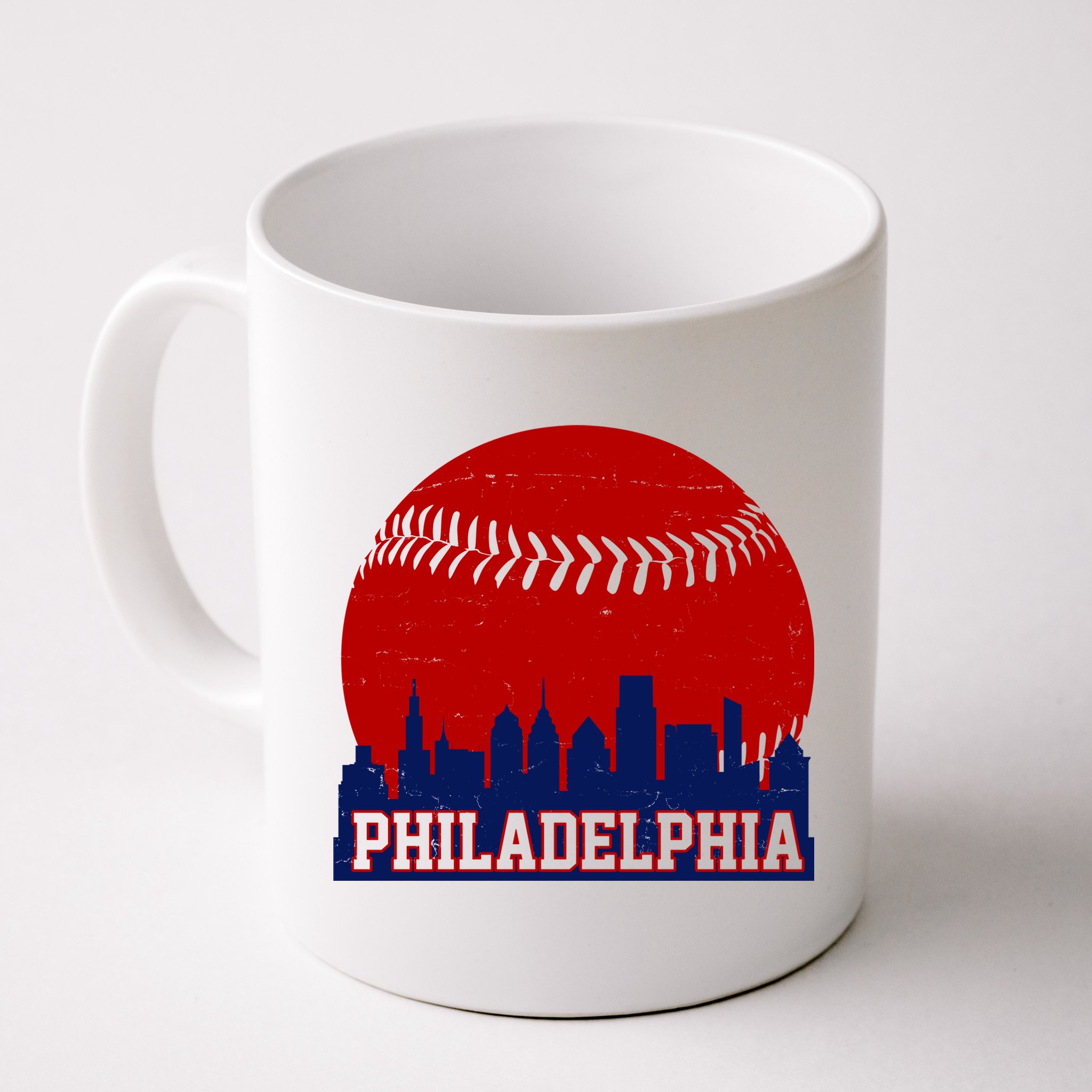 Philadelphia Baseball City Skyline Mug