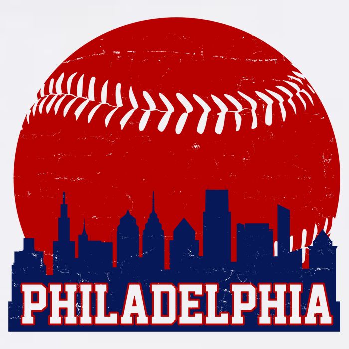 Philadelphia Baseball City Skyline Flatbill Hat