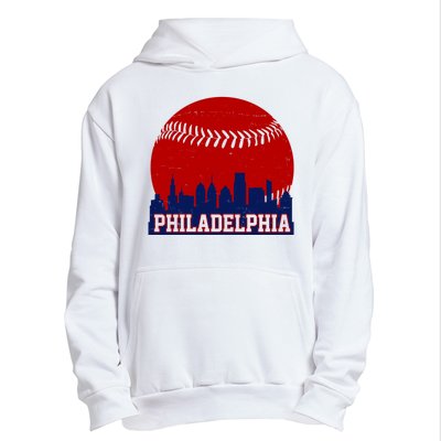 Philadelphia Baseball City Skyline Urban Pullover Hoodie