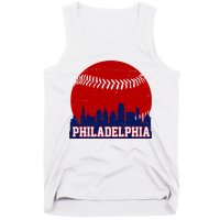 Philadelphia Baseball City Skyline Tank Top