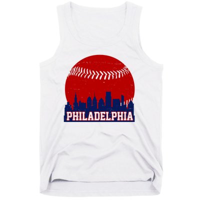 Philadelphia Baseball City Skyline Tank Top