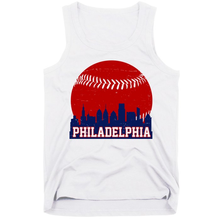 Philadelphia Baseball City Skyline Tank Top