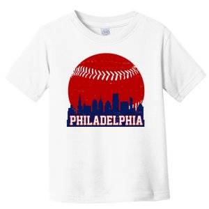 Philadelphia Baseball City Skyline Toddler T-Shirt