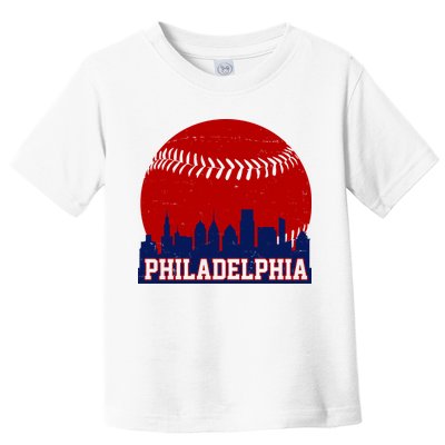 Philadelphia Baseball City Skyline Toddler T-Shirt