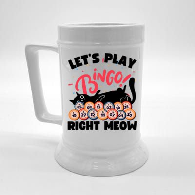 Play Bingo & Cat Bingo Player Gambling Bingo Beer Stein