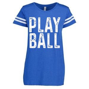 Play Ball Cute Baseball Softball Funny Enza Ladies Jersey Football T-Shirt