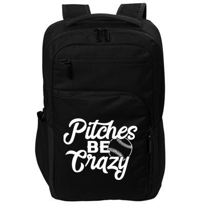 Pitches Be Crazy Softball Baseball Impact Tech Backpack