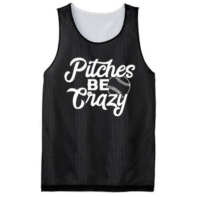 Pitches Be Crazy Softball Baseball Mesh Reversible Basketball Jersey Tank