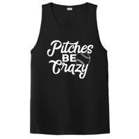 Pitches Be Crazy Softball Baseball PosiCharge Competitor Tank