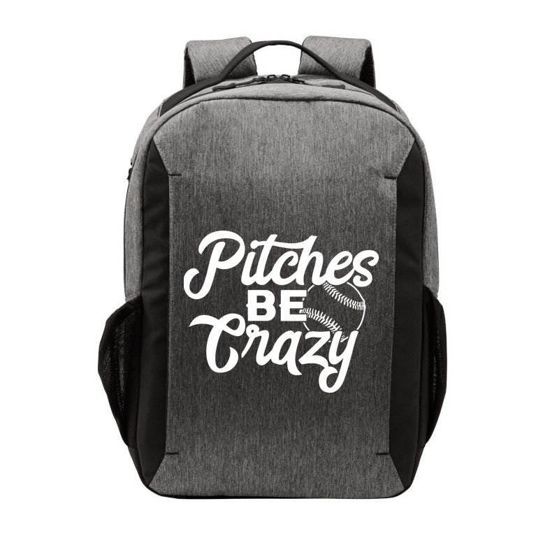 Pitches Be Crazy Softball Baseball Vector Backpack