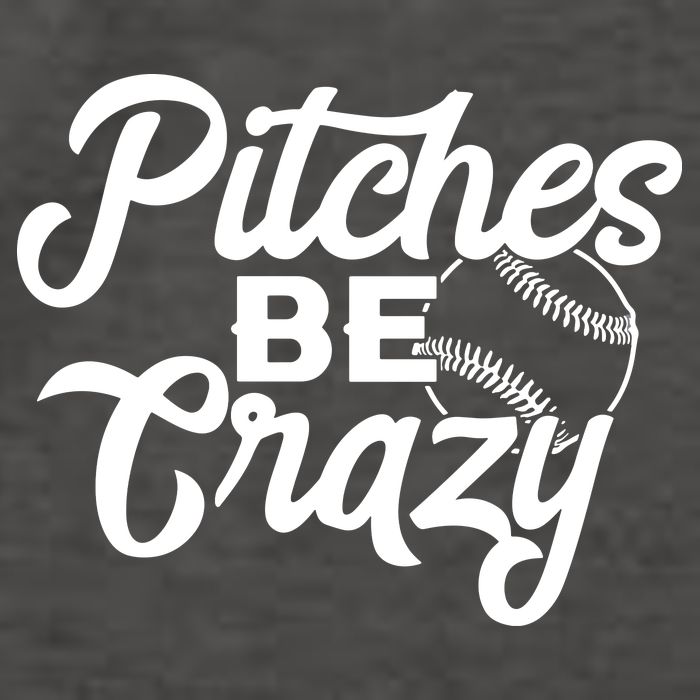 Pitches Be Crazy Softball Baseball Vector Backpack
