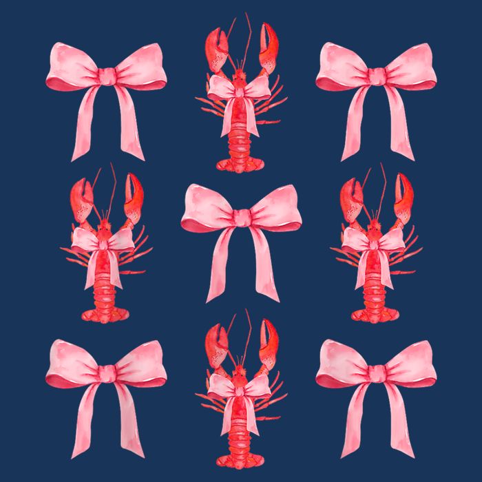 Pink Bow Cute Coquette Crawfish Clean Girl Aesthetic Cooling Performance Crew T-Shirt