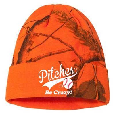 Pitches Be Crazy Funny Baseball Sport Kati Licensed 12" Camo Beanie