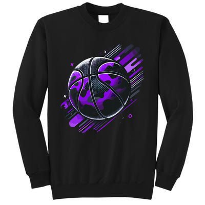 Purple Basketball Camouflage Sweatshirt