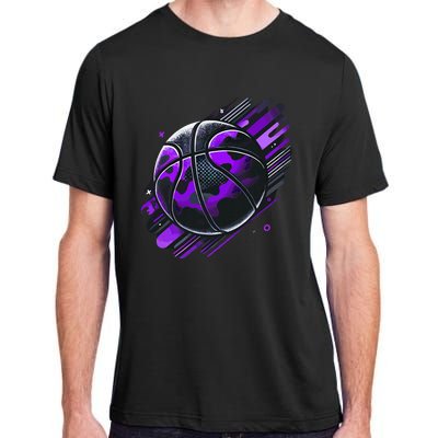 Purple Basketball Camouflage Adult ChromaSoft Performance T-Shirt