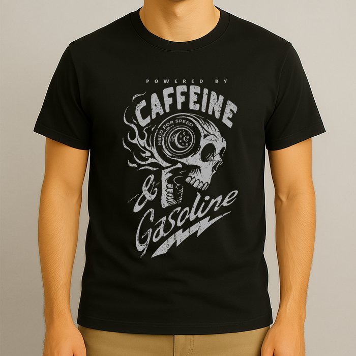 Powered By Caffeine And Gasoline T-Shirt