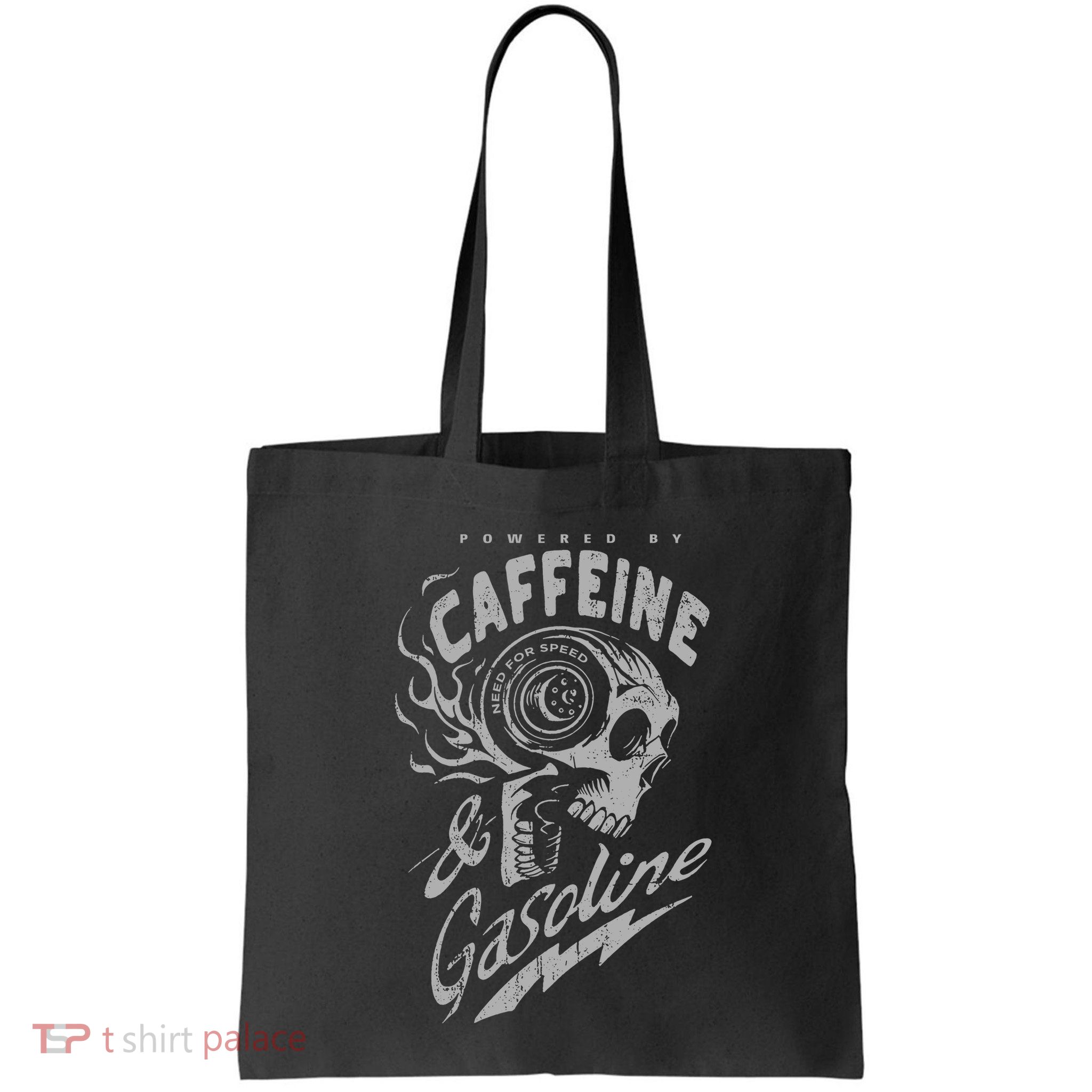 Powered By Caffeine And Gasoline Bag