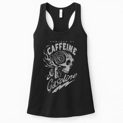 Powered By Caffeine And Gasoline Womens Tank Top