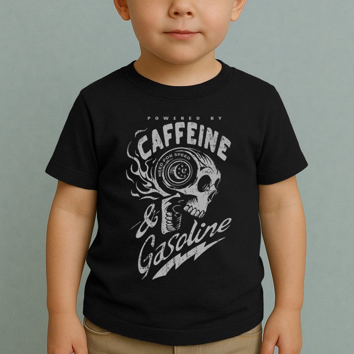 Powered By Caffeine And Gasoline Toddler T-Shirt