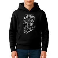 Powered By Caffeine And Gasoline Kids Hoodie