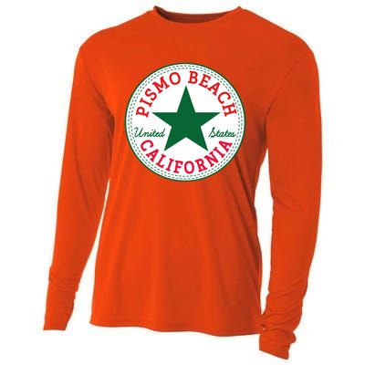 Pismo Beach California Usa Unites States Surfer Outfit Gift Cooling Performance Long Sleeve Crew