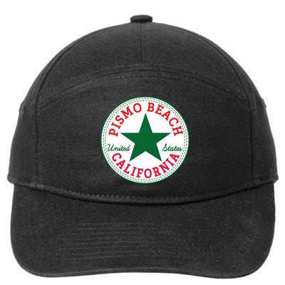 Pismo Beach California Usa Unites States Surfer Outfit Gift 7-Panel Snapback Hat