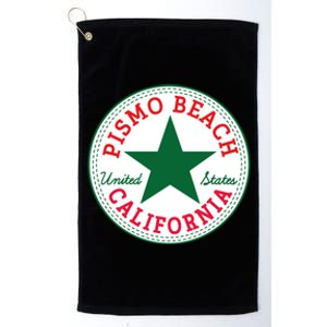 Pismo Beach California Usa Unites States Surfer Outfit Gift Platinum Collection Golf Towel