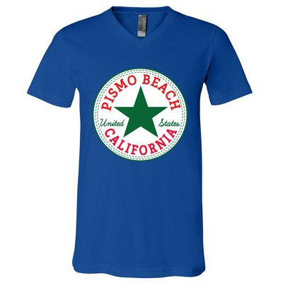 Pismo Beach California Usa Unites States Surfer Outfit Gift V-Neck T-Shirt