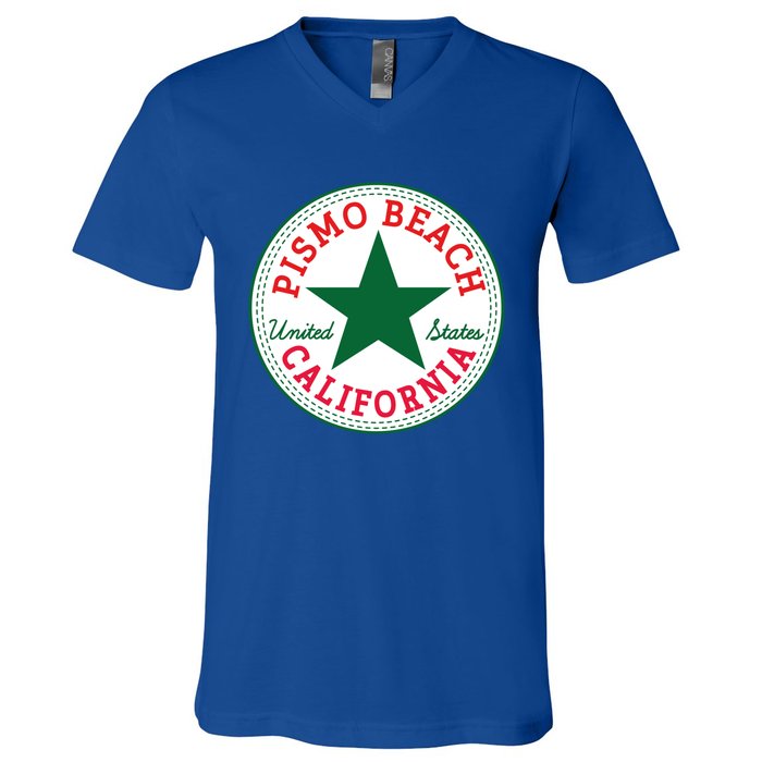 Pismo Beach California Usa Unites States Surfer Outfit Gift V-Neck T-Shirt