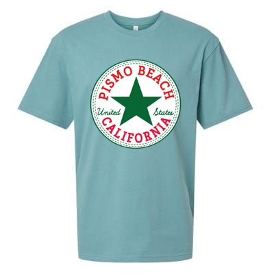 Pismo Beach California Usa Unites States Surfer Outfit Gift Sueded Cloud Jersey T-Shirt