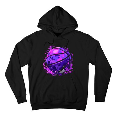 Purple Basketball Camouflage Player Hoodie