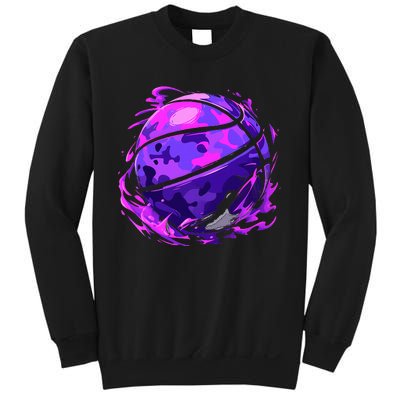 Purple Basketball Camouflage Player Sweatshirt