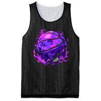 Purple Basketball Camouflage Player Mesh Reversible Basketball Jersey Tank