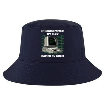 Programmer By Day Gamer By Night Funny IT Nerd Geek Cool Comfort Performance Bucket Hat