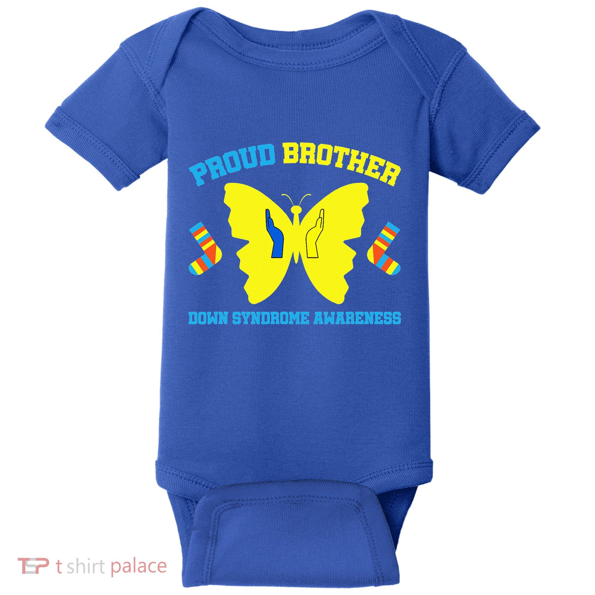 Proud Brother Down Syndrome Awareness Baby Bodysuit