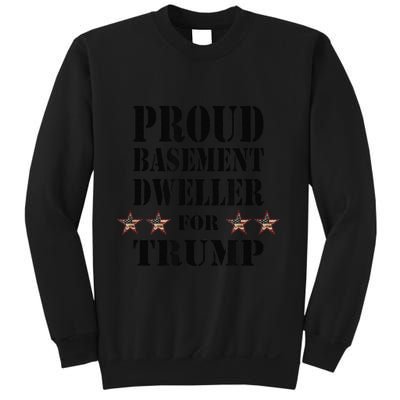 Proud Basement Dweller For Trump For President Sweatshirt
