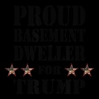 Proud Basement Dweller For Trump For President 7-Panel Snapback Hat