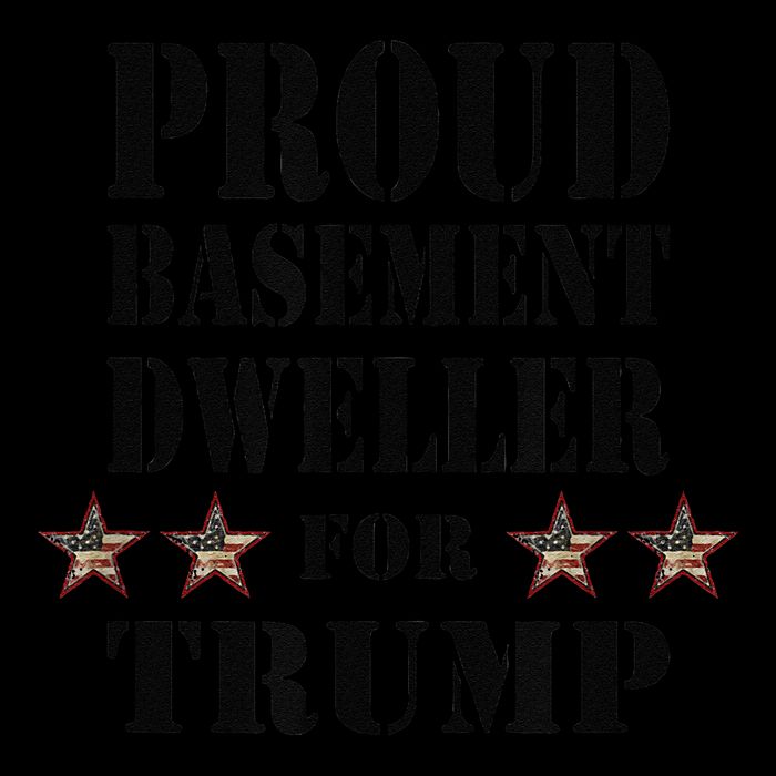 Proud Basement Dweller For Trump For President 7-Panel Snapback Hat