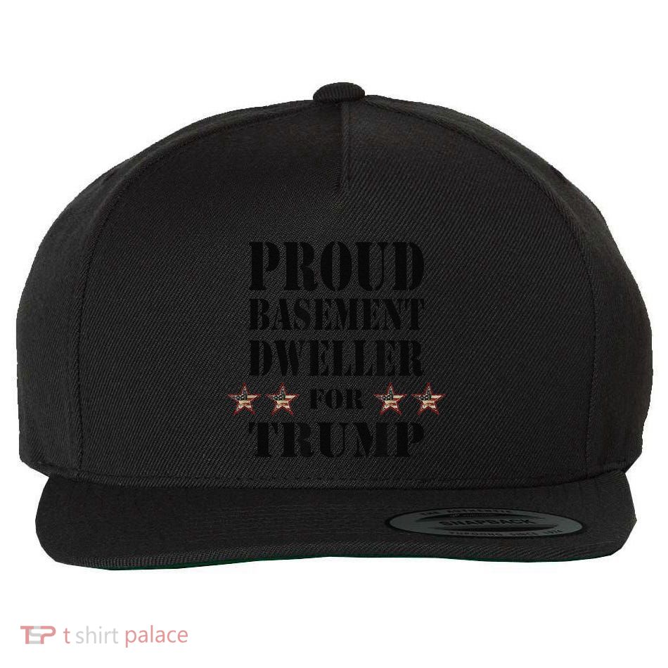 Proud Basement Dweller For Trump For President Wool Snapback Cap