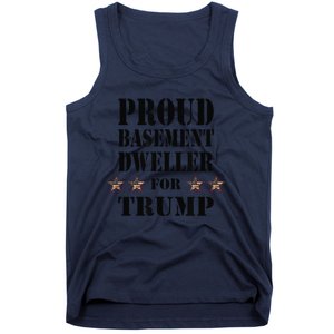 Proud Basement Dweller For Trump For President Tank Top