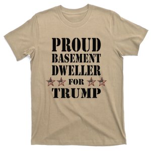 Proud Basement Dweller For Trump For President T-Shirt