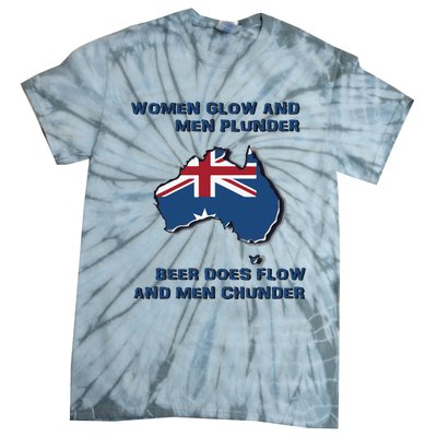 Plunder Beer Does Flow And Chunder Tie-Dye T-Shirt