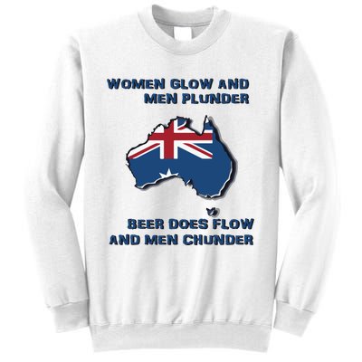 Plunder Beer Does Flow And Chunder Sweatshirt