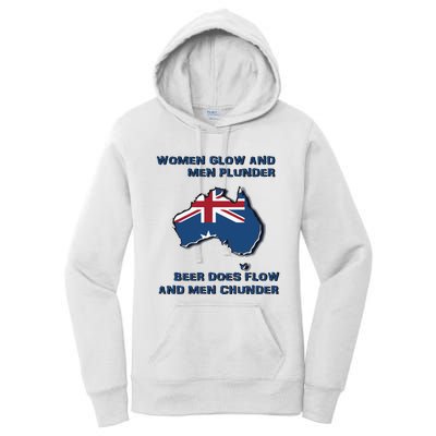 Plunder Beer Does Flow And Chunder Women's Pullover Hoodie