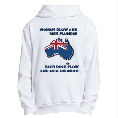 Plunder Beer Does Flow And Chunder Urban Pullover Hoodie