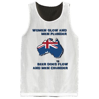 Plunder Beer Does Flow And Chunder Mesh Reversible Basketball Jersey Tank