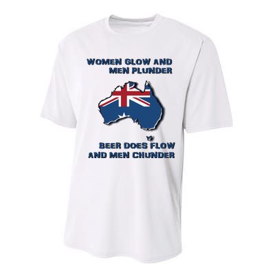 Plunder Beer Does Flow And Chunder Performance Sprint T-Shirt