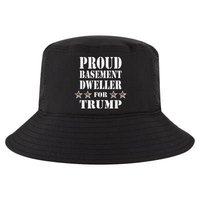 Proud Basement Dweller For Trump For President Cool Comfort Performance Bucket Hat