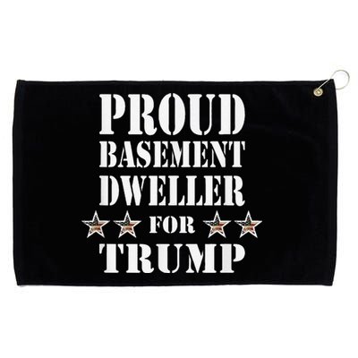 Proud Basement Dweller For Trump For President Grommeted Golf Towel